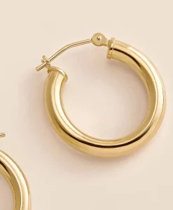 14k Gold Small Hoop Earrings
