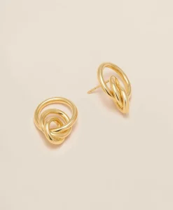 14k Gold Triple Hoop Earrings