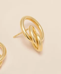 14k Gold Triple Hoop Earrings