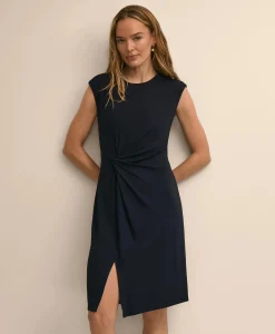 Knot-Waist Sheath Dress