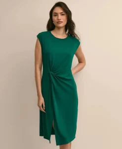 Knot-Waist Sheath Dress