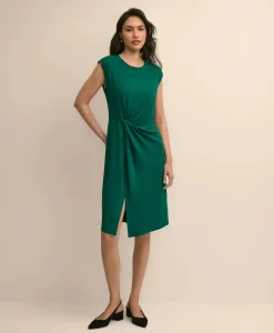 Knot-Waist Sheath Dress