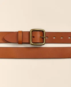 Leather Square Buckle Belt