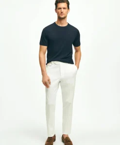 Lightweight Luxe All-Season Sweater, Short Sleeve Crewneck