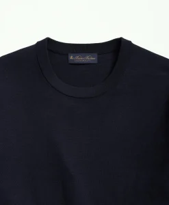Lightweight Luxe All-Season Sweater, Short Sleeve Crewneck