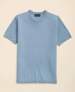 Lightweight Luxe All-Season Sweater, Short Sleeve Crewneck