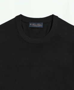 Lightweight Luxe All-Season Sweater, Short Sleeve Crewneck