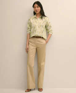 Linen Botanical Print Shirt
