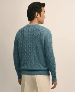Linen Cable Knit Sweater