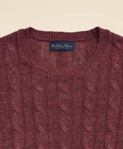Linen Cable Knit Sweater