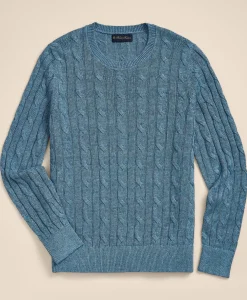 Linen Cable Knit Sweater