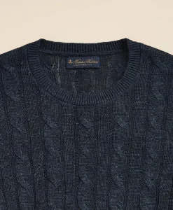 Linen Cable Knit Sweater