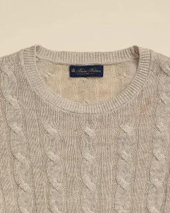 Linen Cable Knit Sweater