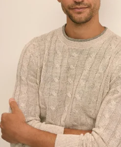 Linen Cable Knit Sweater