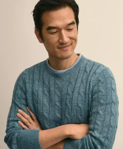 Linen Cable Knit Sweater
