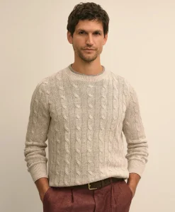 Linen Cable Knit Sweater