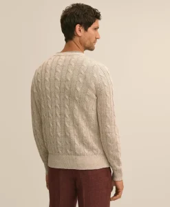 Linen Cable Knit Sweater