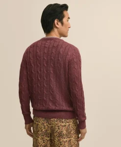 Linen Cable Knit Sweater