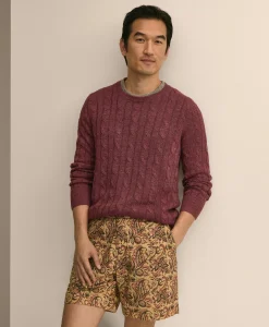 Linen Cable Knit Sweater