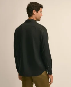 Linen Military Sport Shirt