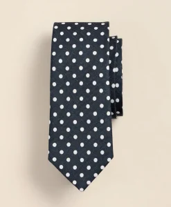 Linen-Silk Dot Tie