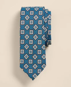 Linen-Silk Foulard Tie