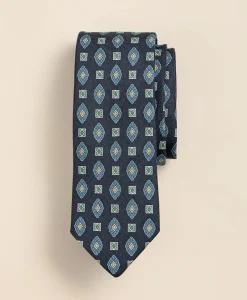 Linen-Silk Foulard Tie