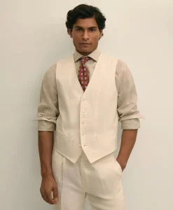 Linen Suit Vest