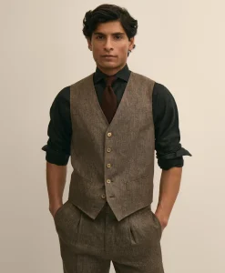 Linen Suit Vest