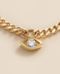Loni Paul Crystal Evil Eye Necklace