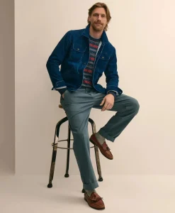 Medium Wale Corduroy Indigo Trucker Jacket
