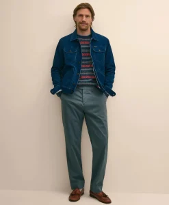 Medium Wale Corduroy Indigo Trucker Jacket