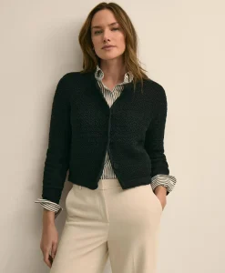 Mercerized Cotton Crochet Sweater Jacket