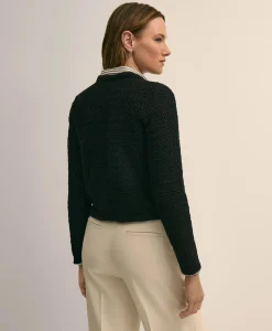 Mercerized Cotton Crochet Sweater Jacket