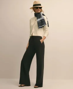 Modal-Linen-Silk Dot Motif Scarf