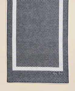 Modal-Linen-Silk Dot Motif Scarf