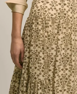 Mosaic Motif A-Line Skirt