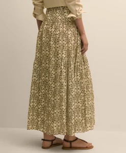 Mosaic Motif A-Line Skirt