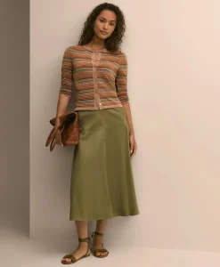 Ombre Stripe Shimmer Cardigan