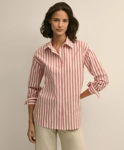 Oversized Cotton Pinstripe Shirt