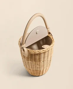 Pamela Munson Jane Latte Basket Bag