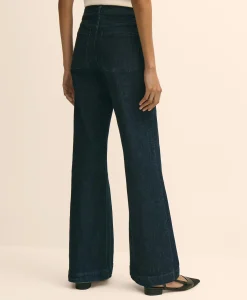 Patch Pocket Bootcut Jeans