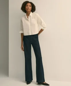 Patch Pocket Bootcut Jeans