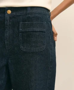 Patch Pocket Bootcut Jeans