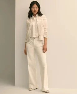 Patch-Pocket Flare Jeans
