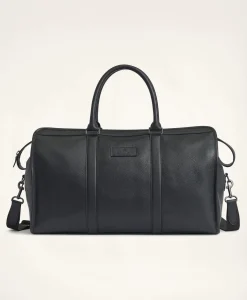 Pebbled Leather Duffel Bag