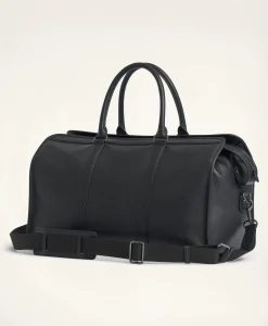 Pebbled Leather Duffel Bag
