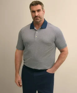Performance Series Big & Tall Microstripe Polo Shirt