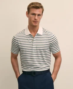 Performance Series Micro-Stripe Polo Shirt