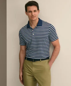 Performance Series Micro-Stripe Polo Shirt